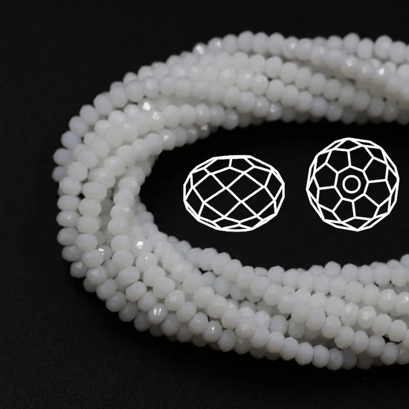 10MM Chinese Crystal Round Beads DIY Faceted Rondelle Glass Spacer Beads