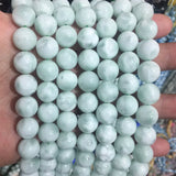 6/8/10MM Green Larimar Jade Gemstone Beads for Jewelry Making