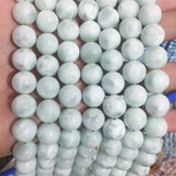 6/8/10MM Green Larimar Jade Gemstone Beads for Jewelry Making