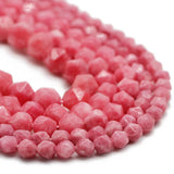 6/8/10MM Rhodonite Natural Stone Spacer Charm Beads