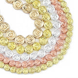 10MM Rose Flower Hematite Stone Beads For Jewelry Making