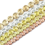 10MM Rose Flower Hematite Stone Beads For Jewelry Making