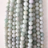 6/8/10MM Myanmar Emerald Natural Stone Jade Beads for Jewelry Making