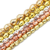 6/8/10MM Rose Skull Hematite Stone Beads for DIY Jewelry Making