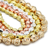 6/8/10MM Rose Skull Hematite Stone Beads for DIY Jewelry Making
