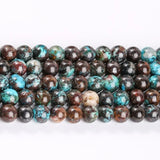 Natural Peru Phoenix Turquoises Stone Beads 6-8-10MM Smooth Spacer 15''