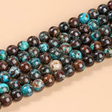 Natural Peru Phoenix Turquoises Stone Beads 6-8-10MM Smooth Spacer 15''