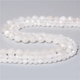 6 8 10MM Natural Jade Gemstone Faceted Spacers Loose Beads DIY Bracelet