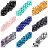 6/8/10MM Natural Stone Beads Multicolor Amazonite Tourmaline Lapis Lazuli