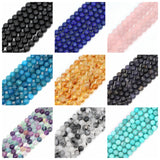 6/8/10MM Natural Stone Beads Multicolor Amazonite Tourmaline Lapis Lazuli