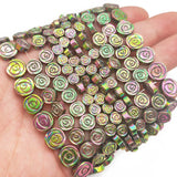 6/8/10MM Green Hematite Rose Flower Beads for Jewelry Making