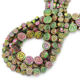 6/8/10MM Green Hematite Rose Flower Beads for Jewelry Making