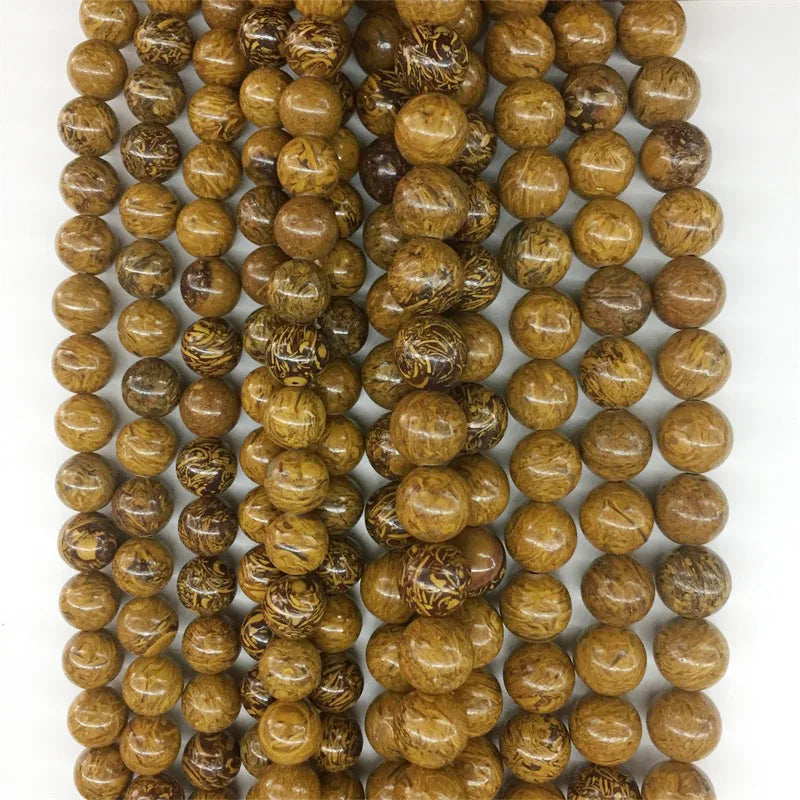 6/8/10MM Natural Stone Rubber Silk Gemstone Bead DIY Accessories