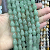 6 8 10MM Natural Stone Water Drop Beads For Jewelry Making DIY