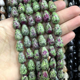 6 8 10MM Natural Stone Water Drop Beads For Jewelry Making DIY