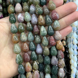 6 8 10MM Natural Stone Water Drop Beads For Jewelry Making DIY