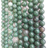 6/8/10MM Green Emerald Natural Stone Round Beads 15inch DIY Jewelry Making