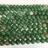 6/8/10MM Green Emerald Natural Stone Round Beads 15inch DIY Jewelry Making