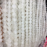 Selenite Jade Gypsum Gemstone Round Beads for Jewelry Making