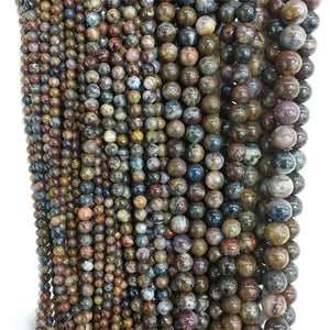 10MM Yellow Pietersite Gemstone Round Beads for DIY Jewelry Making