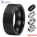 6/8/10mm Tungsten Wedding Band Ring Polished Brushed Forever Gift