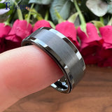 6/8/10mm Tungsten Wedding Band Ring Polished Brushed Forever Gift