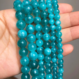 Amazonite Round Stone Beads 15'' For Jewelry DIY