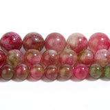 Colorful Tourmaline Natural Stone Beads 6-8-10mm Round Loose Beads
