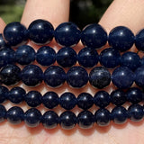 Natural Tourmaline Angelite Stone Beads for Jewelry Making