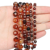 6 8 10mm Faceted Coffee Agates Stone Beads for DIY Jewelry Making