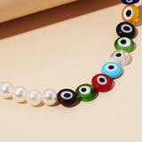 6/8/10mm Evil Eye Lampwork Glass Beads for Jewelry Making