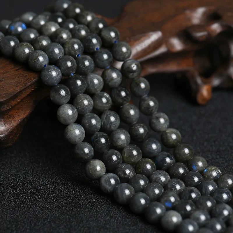 Labradorite Stone Beads 6/8/10mm DIY Jewelry Making Strand 15''
