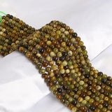 6/8/10mm Green Garnet Stone Beads Jewelry Making DIY 15''