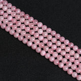 6/8/10mm Rose Quartz Stone Beads Round Loose Crystal for Jewelry Making