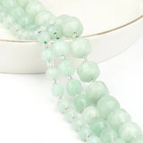 6/8/10mm Green Burmese Stone Faceted Olive Shape Beads for Jewelry DIY