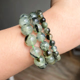 6 8 10mm Green Prehnites Jades Stone Round Beads 15''Inches