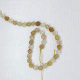 6/8/10mm Natural Yellow Citrine Sun Stone Bracelet DIY Loose Bead Gemstone