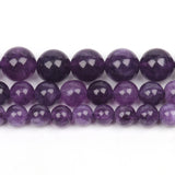 6/8/10mm Amethyst Stone Beads Round Spacer Beads For Jewelry Making