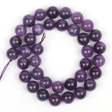 6/8/10mm Amethyst Stone Beads Round Spacer Beads For Jewelry Making