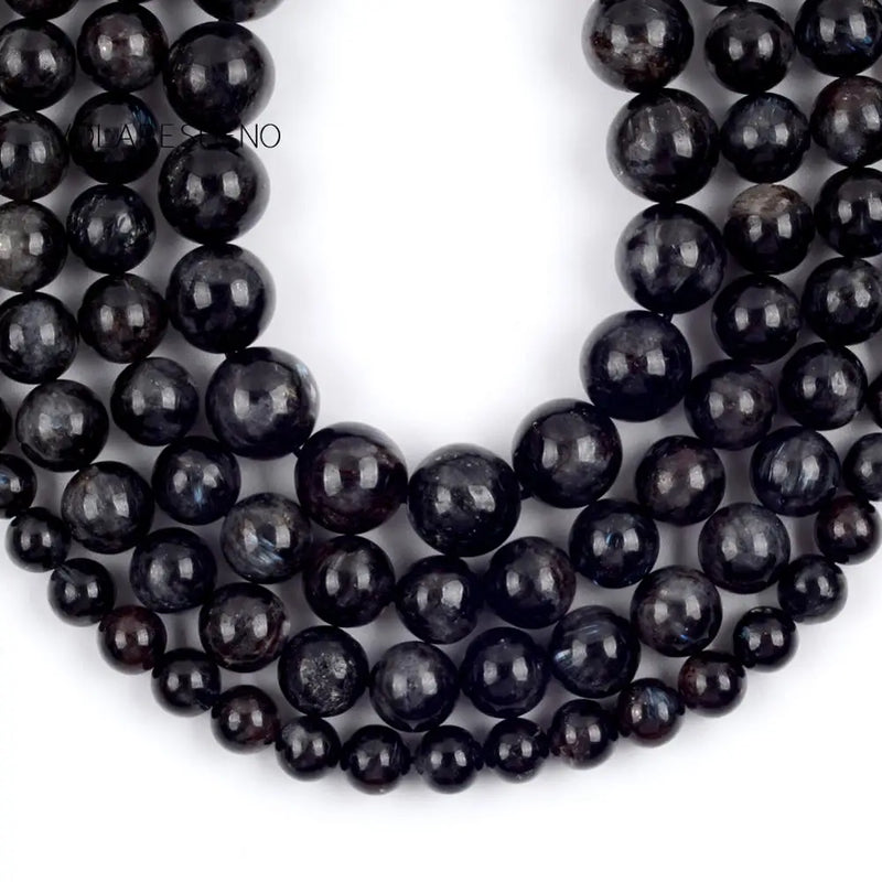 Natural Hypersthene Round Stone Beads For Jewelry Making DIY