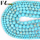 6/8/10mm Turquoise Stone Beads for Jewelry Making