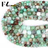 Natural Chrysoprase Australian Jades Stone Beads Round Loose Beads