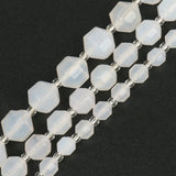 Natural Faceted Agates Loose Beads 15''