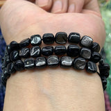 Perilla Pyroxene Stone Beads 15'' Faceted Square DIY Loose Beads
