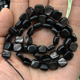 Perilla Pyroxene Stone Beads 15'' Faceted Square DIY Loose Beads