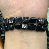 Perilla Pyroxene Stone Beads 15'' Faceted Square DIY Loose Beads