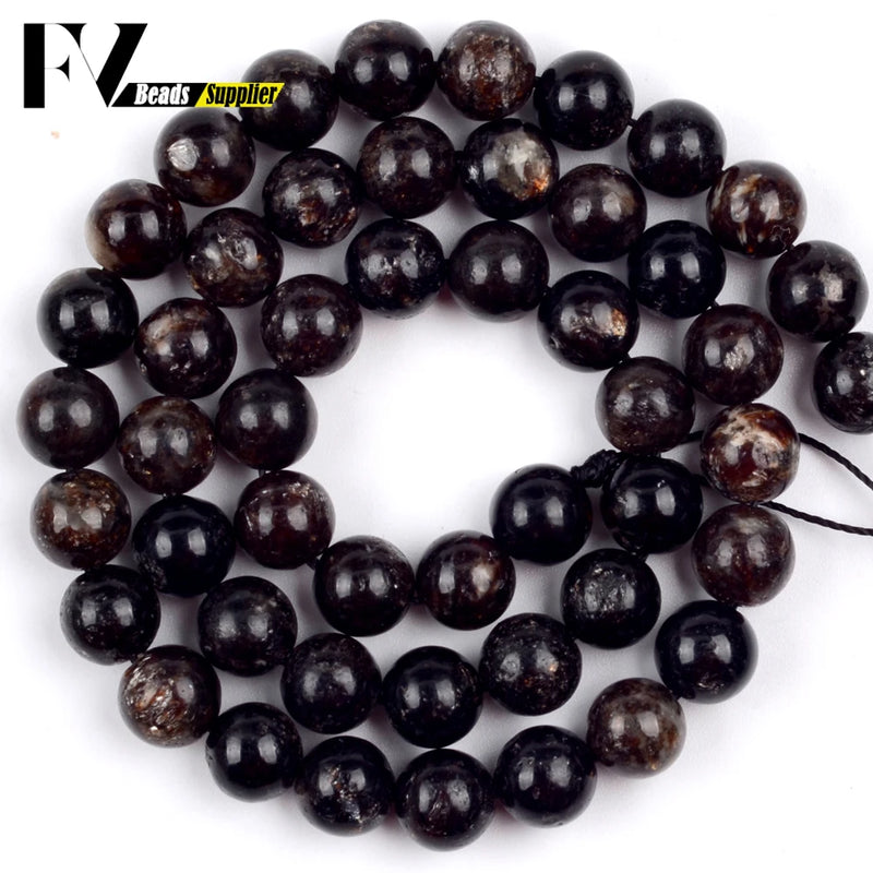 Natural Phlogopite Stone Beads Round Loose Spacer Beads for Jewelry Making