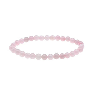 Natural Pink Crystal Rose Quartz Beads Strand Bracelets for Women