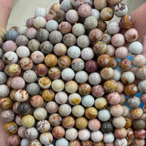 6/8/10mm South African Agate Beads for Jewelry Making DIY