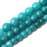 6/8/10mm Natural Stone Beads Jade Round Loose Beads for Jewelry Making 15''